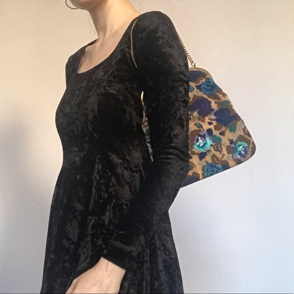 Vintage floral purse 💙🍂 - Picture 4 of 7